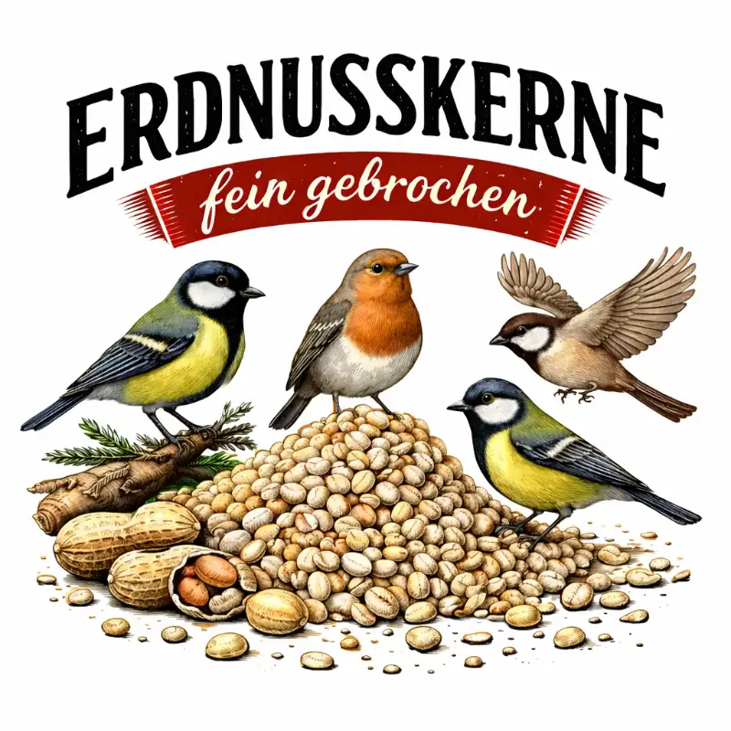 Erdnüsse gehackt & geviertelt mit Haut Erdnüsse gehackt & geviertelt mit Haut