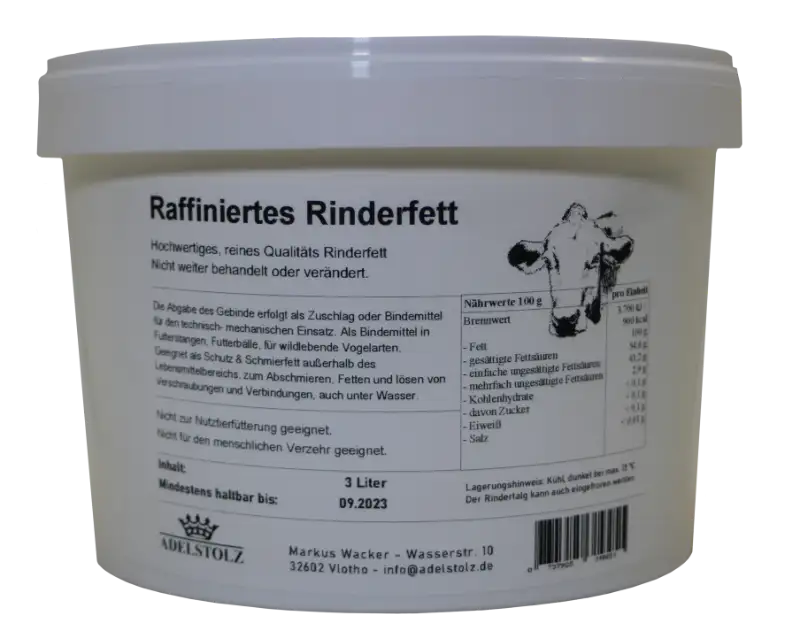 Rinderfett, raffiniert Rinderfett, raffiniert