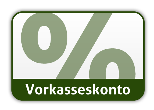Vorkasse mit 2 % Skonto